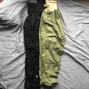 Lot of 3 maternity cropped pants